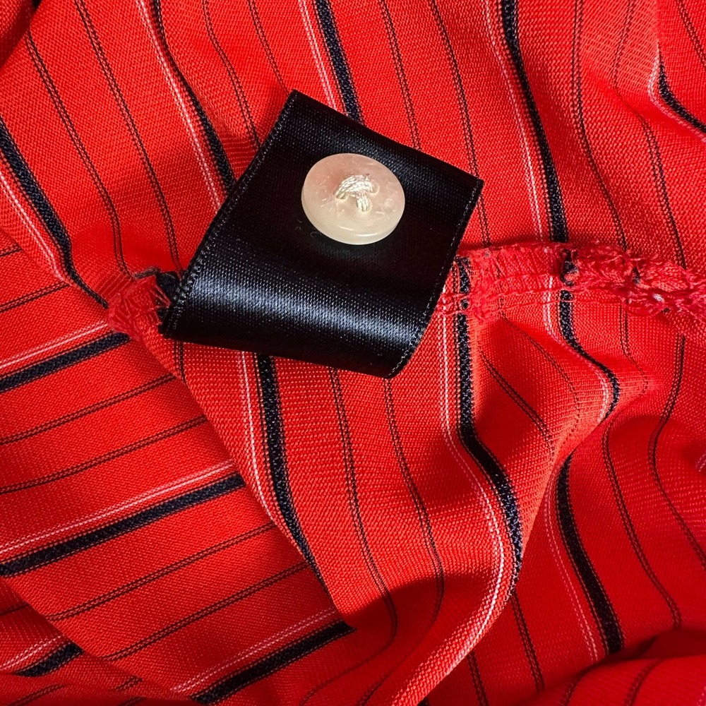 Jack Nicklaus Polo Shirt Mens XL Red Black Stripes Short Sleeve Golf Logo - Picture 10 of 11